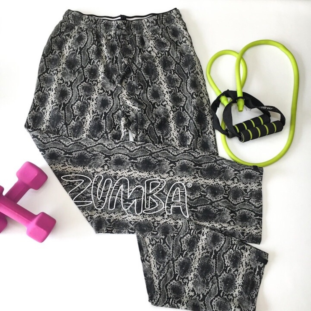 Zumba Fitness Dance Pants Snakeskin, sz XS